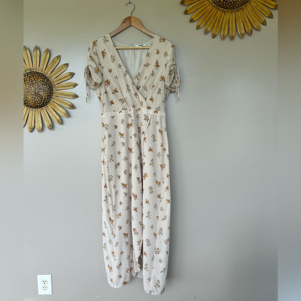 Madewell Field Bouquet Silk Wrap-Front Maxi Dress Size 12